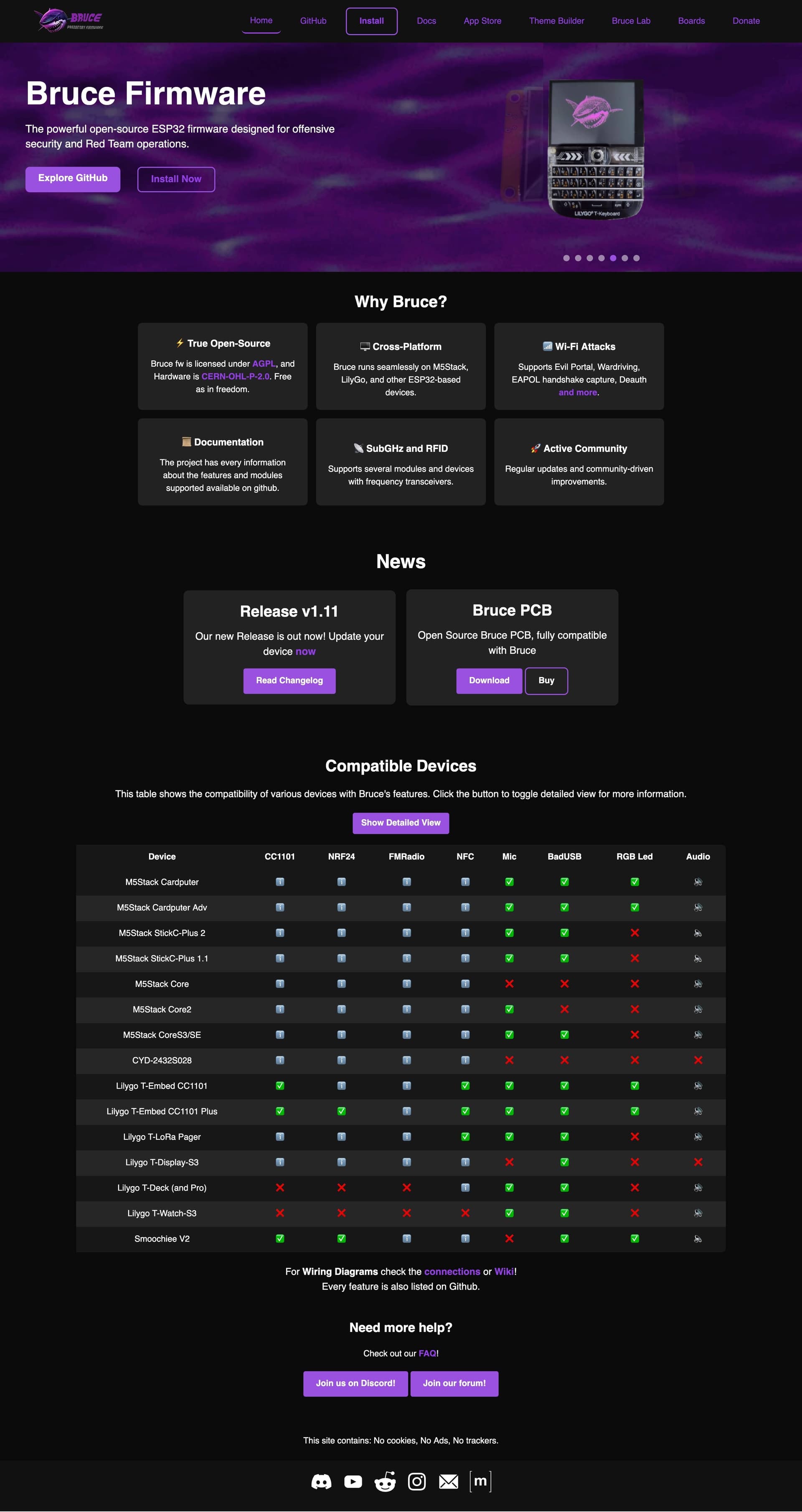 ESP32 Firmware Website